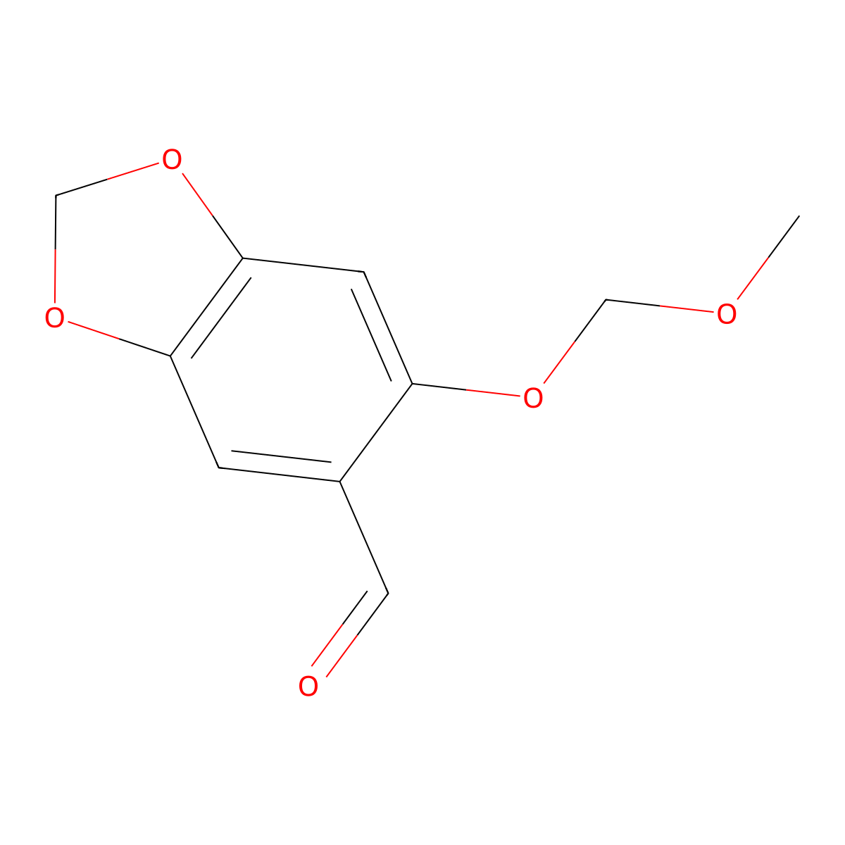 6-(Methoxymethoxy)-2H-1,3-benzodioxole-5-carbaldehyde molecular structure, CAS 61652-54-8