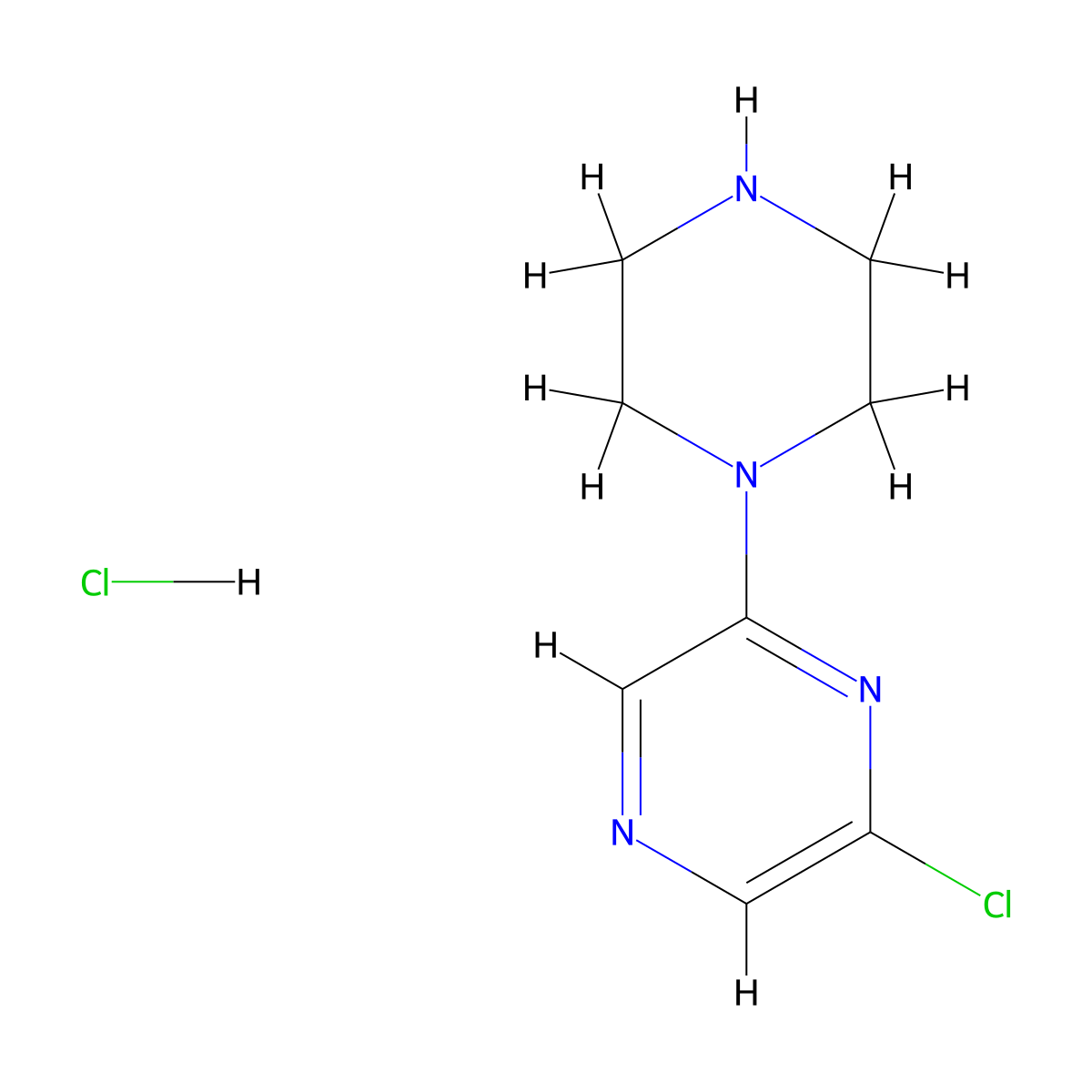 MK-212 hydrochloride molecular structure, CAS 61655-58-1