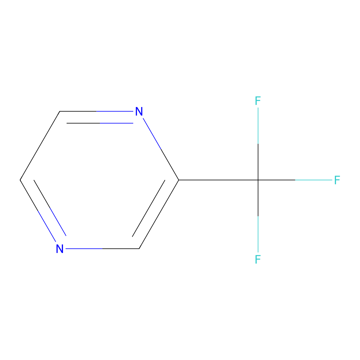 2-(Trifluoromethyl)pyrazine molecular structure, CAS 61655-67-2