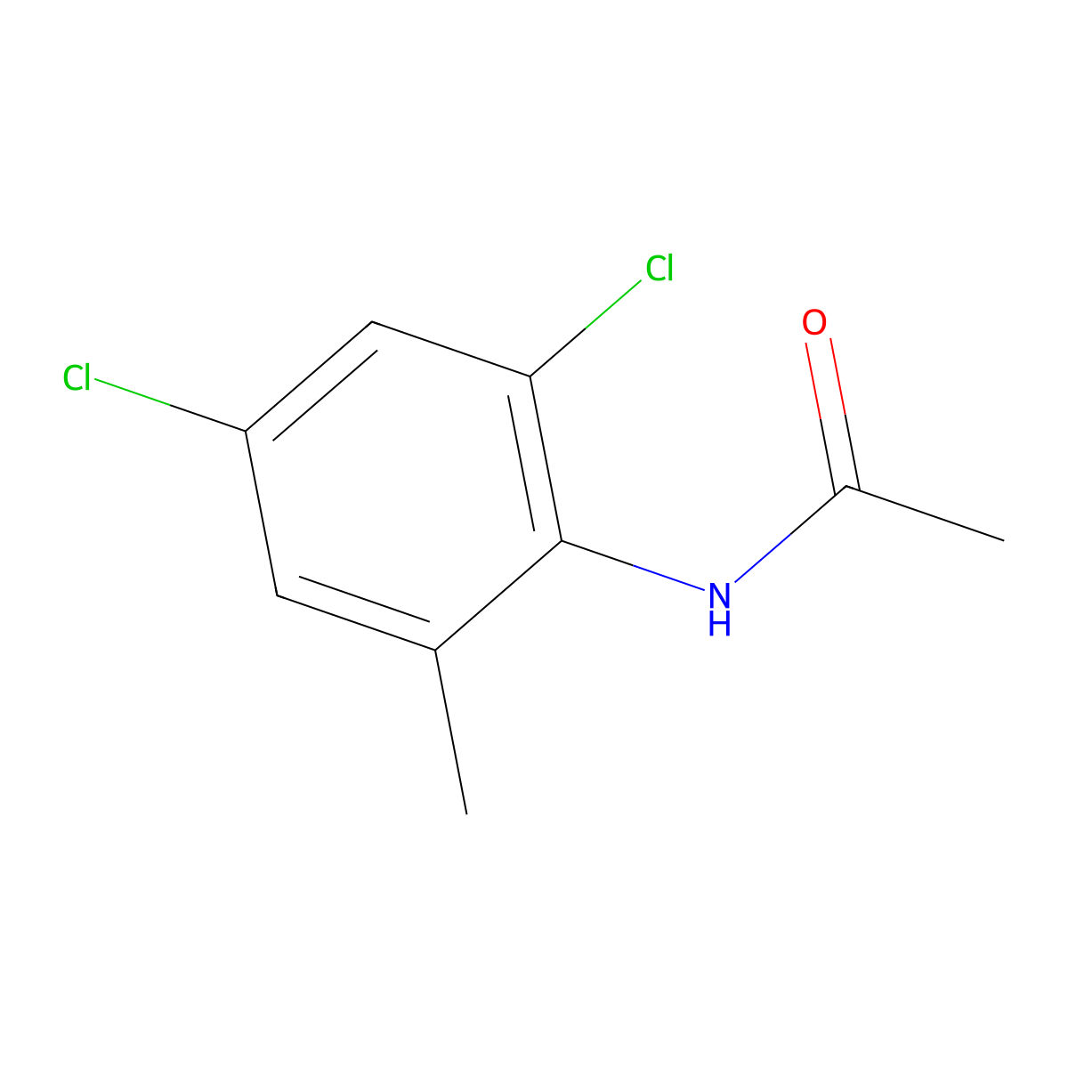 N-(2,4-Dichloro-6-methylphenyl)acetamide molecular structure, CAS 61655-97-8