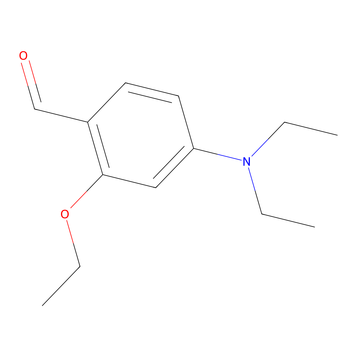 4-(Diethylamino)-2-ethoxybenzaldehyde molecular structure, CAS 61657-61-2
