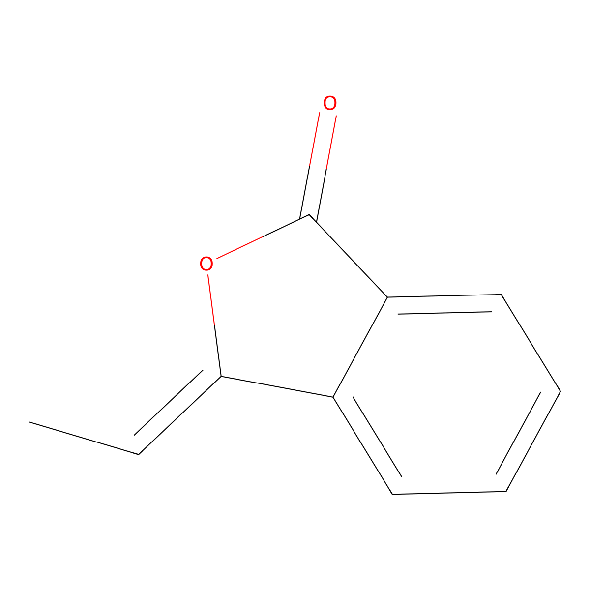 3-Ethylidene-1(3H)-isobenzofuranone molecular structure, CAS 61658-90-0