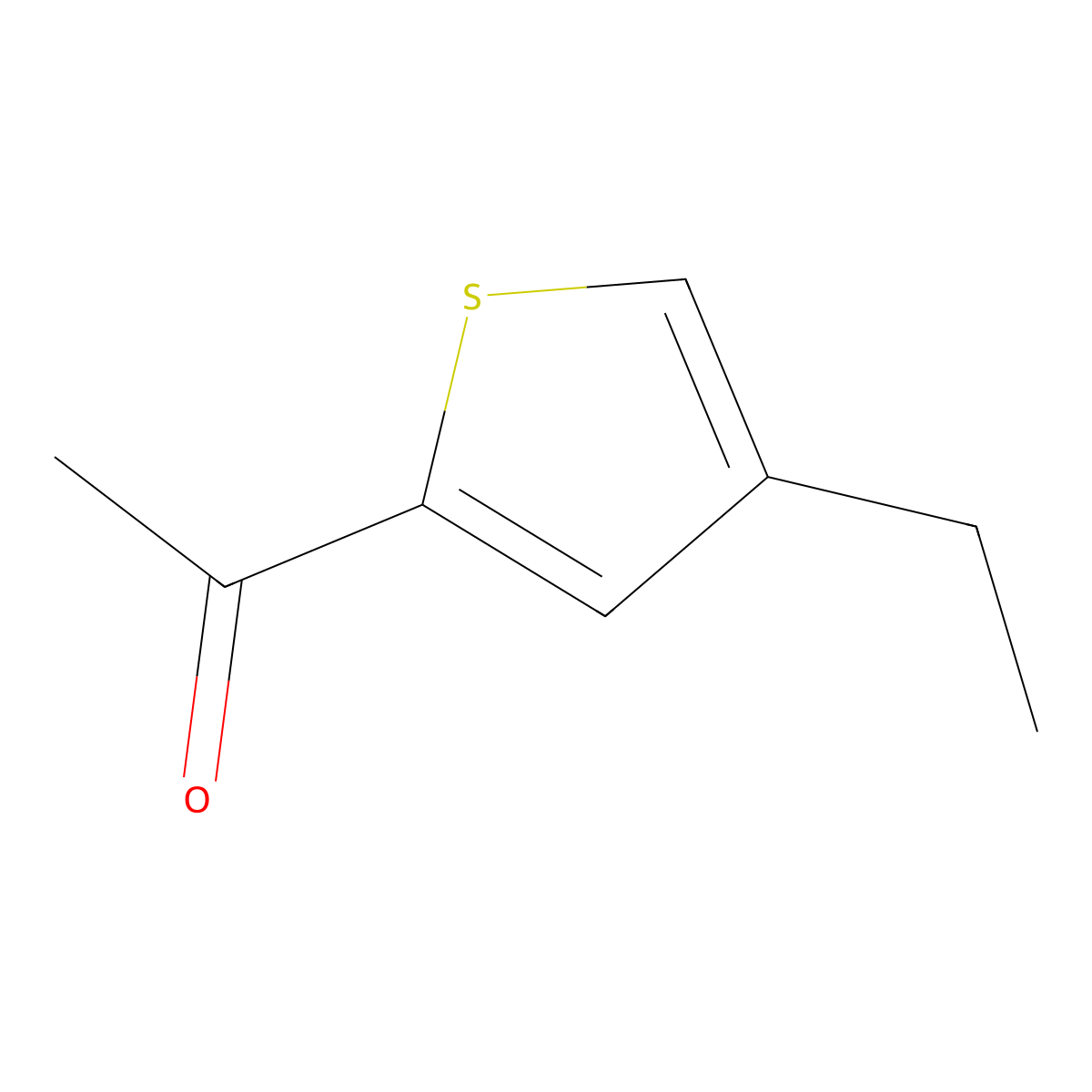 Ethanone, 1-(4-ethyl-2-thienyl)- molecular structure, CAS 61667-31-0