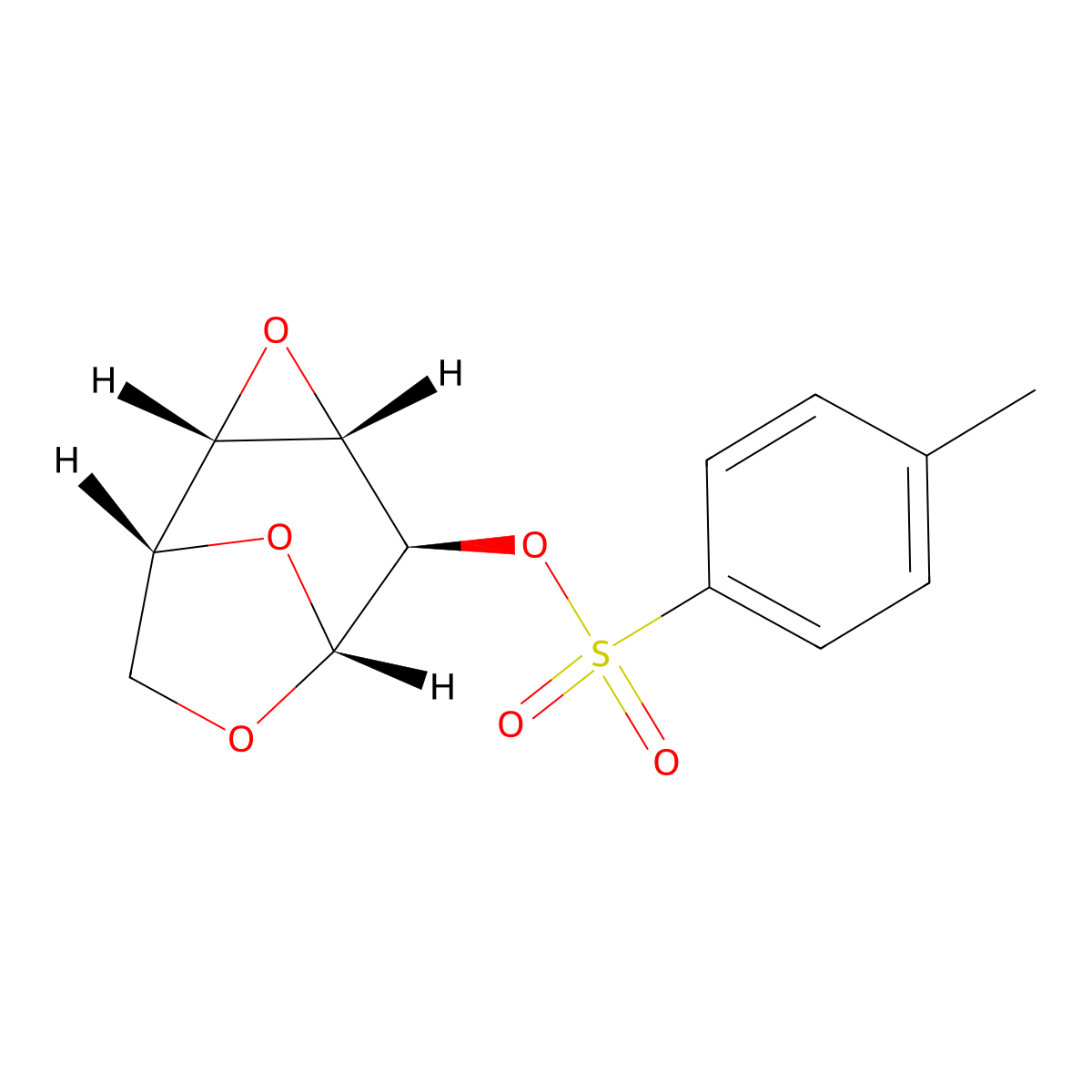 beta-D-Galactopyranose, 1,6:3,4-dianhydro-, 2-(4-methylbenzenesulfonate) molecular structure, CAS 6167-32-4