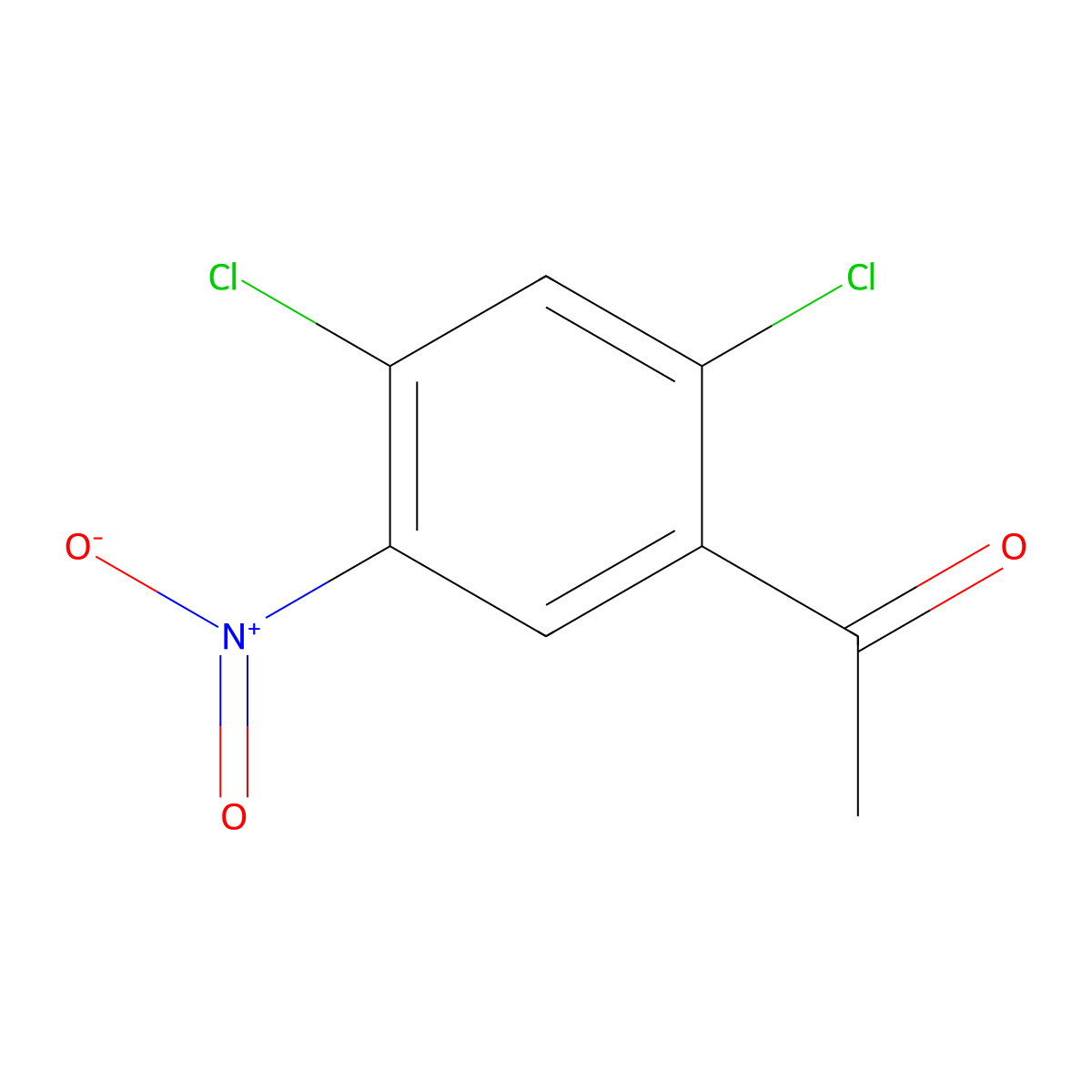 1-(2,4-Dichloro-5-nitrophenyl)ethanone molecular structure, CAS 61671-51-0