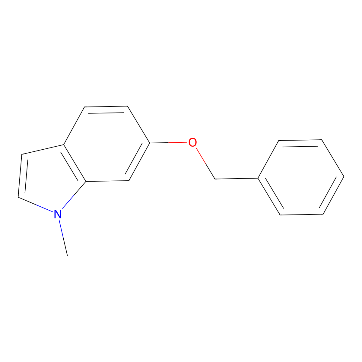 6-(Benzyloxy)-1-methyl-1H-indole molecular structure, CAS 61675-16-9