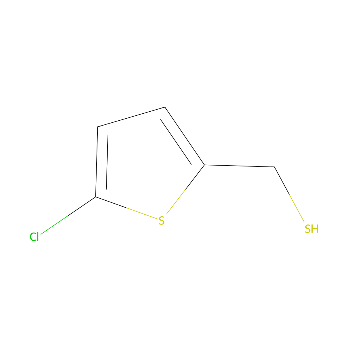 (5-Chlorothiophen-2-yl)methanethiol molecular structure, CAS 61675-73-8