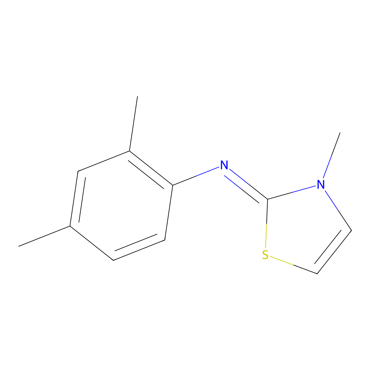 Cymiazole molecular structure, CAS 61676-87-7