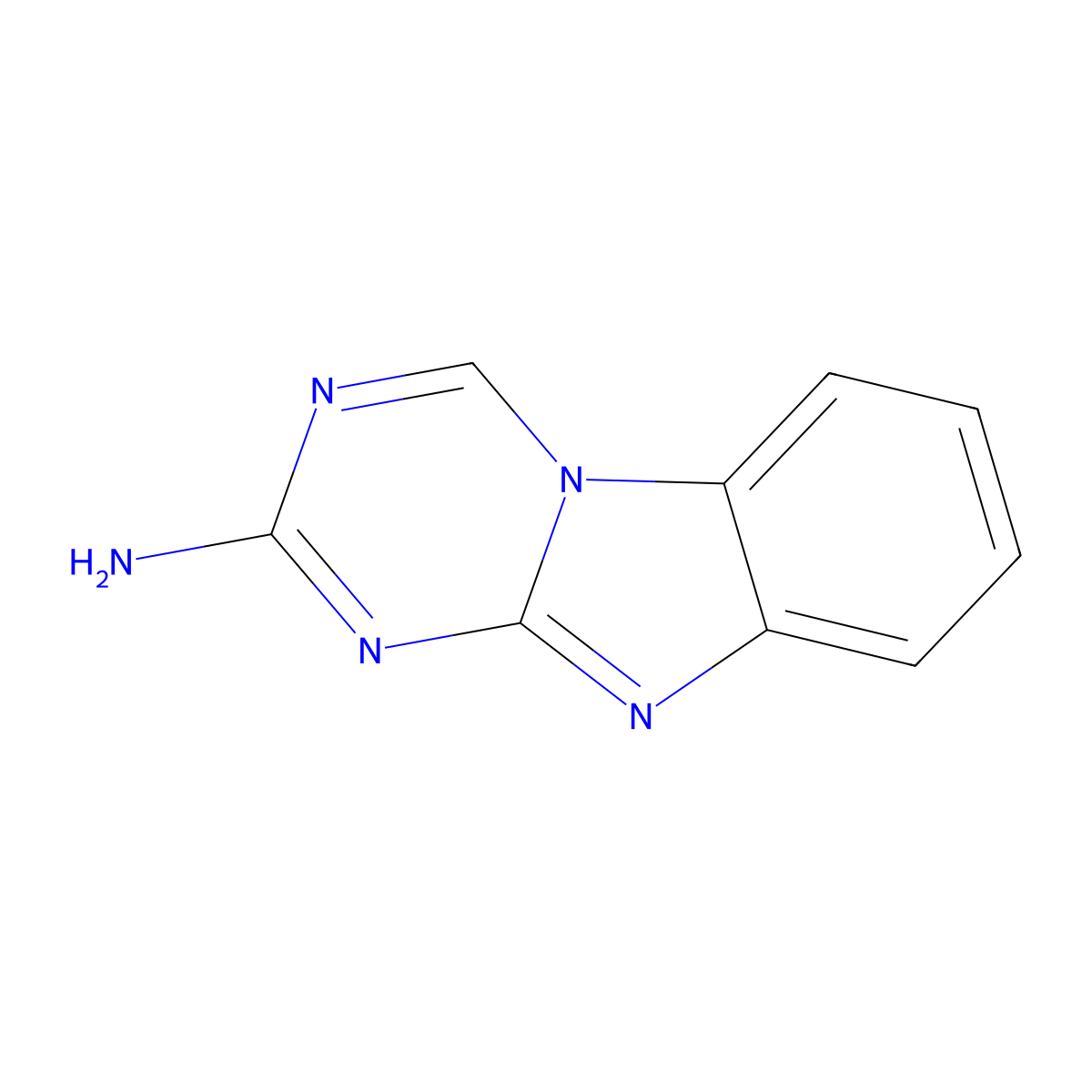 1,3,5-Triazino[1,2-a]benzimidazol-2-amine molecular structure, CAS 61678-05-5
