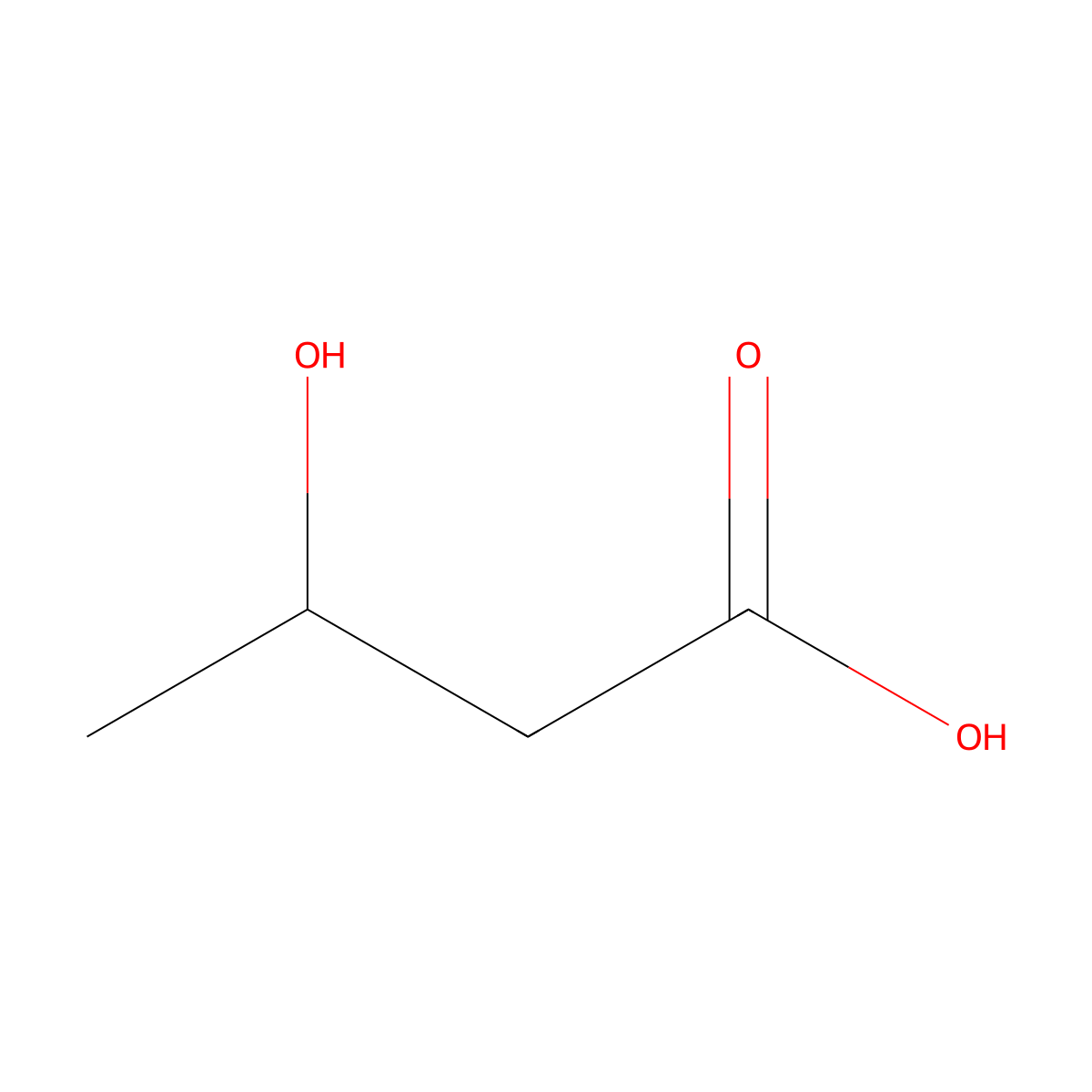 (S)-3-hydroxybutyric acid molecular structure, CAS 6168-83-8
