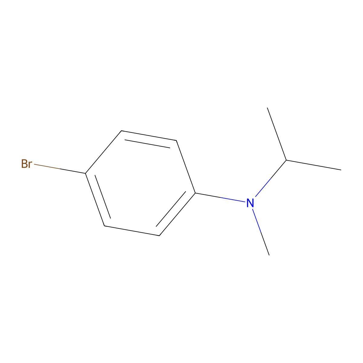 4-bromo-N-isopropyl-N-methylaniline molecular structure, CAS 61684-98-8