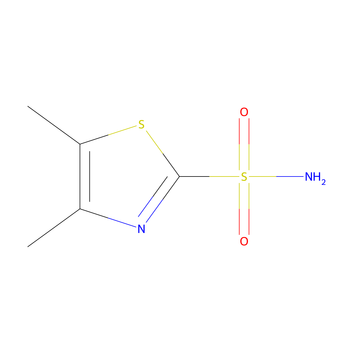 4,5-Dimethylthiazole-2-sulfonamide molecular structure, CAS 616880-12-7