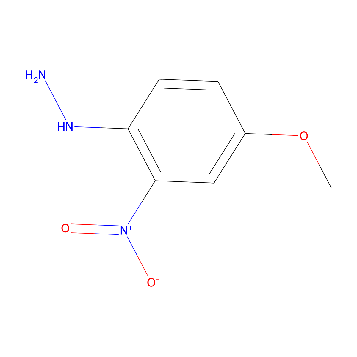 (4-Methoxy-2-nitrophenyl)hydrazine molecular structure, CAS 61690-45-7