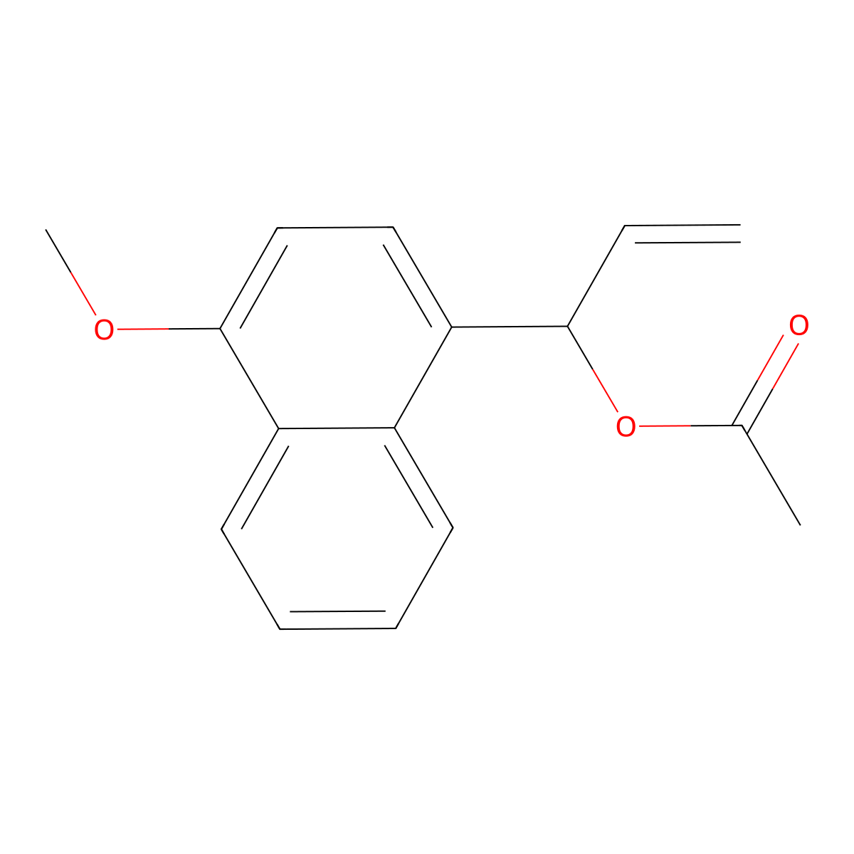 1'-Acetoxy-1-allyl-4-methoxynaphthalene molecular structure, CAS 61691-83-6