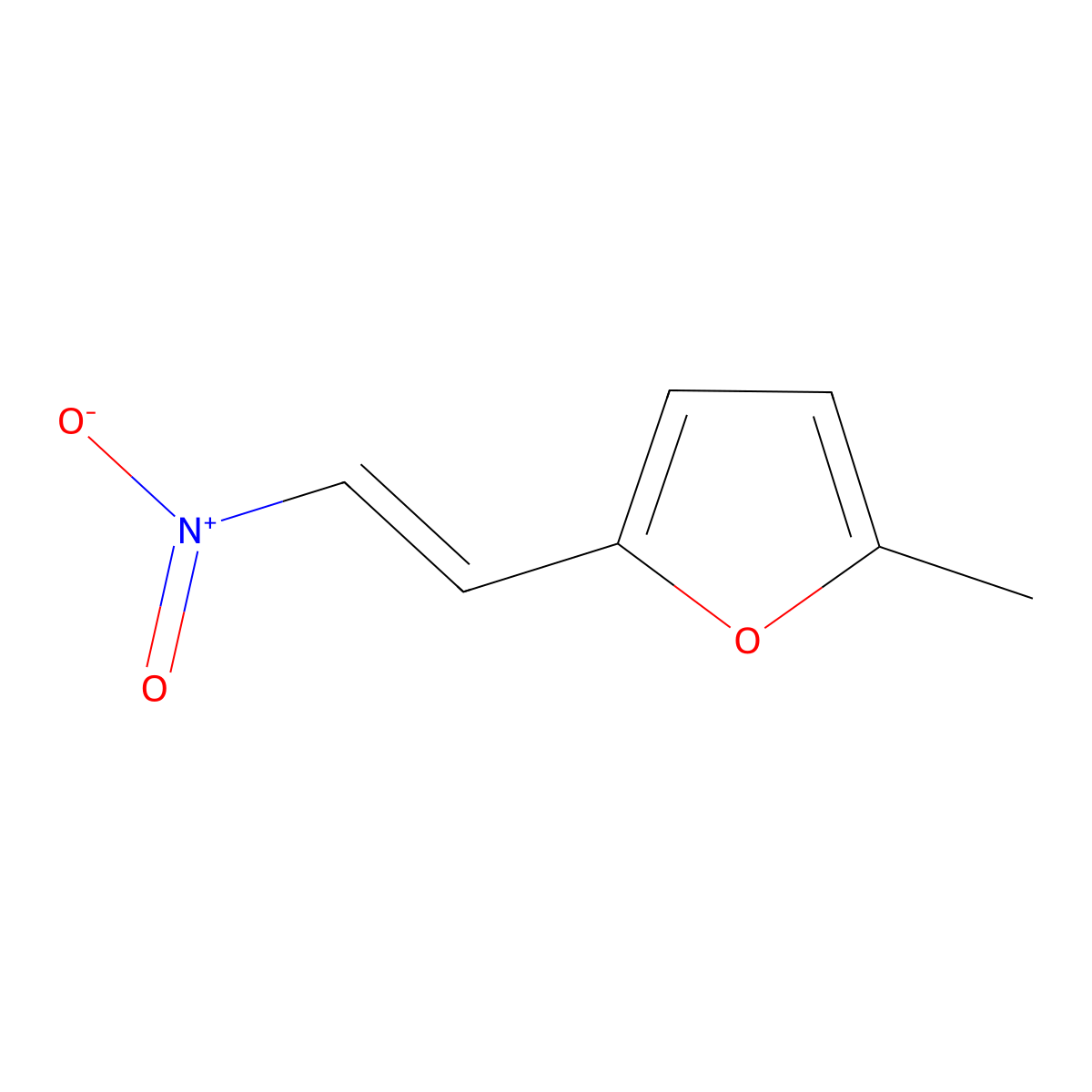 2-Methyl-5-(2-nitroethenyl)furan molecular structure, CAS 61691-99-4