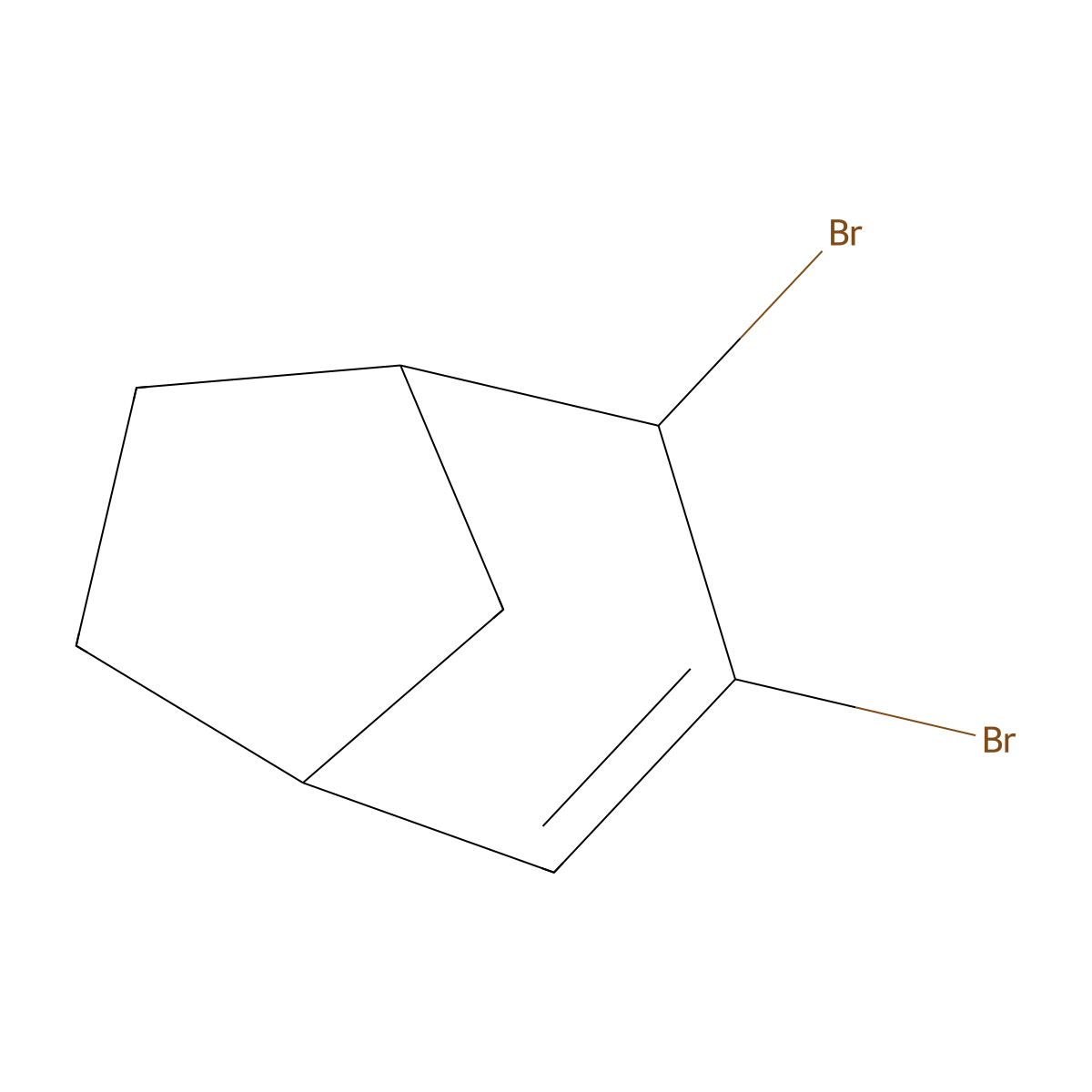 3,4-Dibromobicyclo[3.2.1]oct-2-ene molecular structure, CAS 61692-17-9