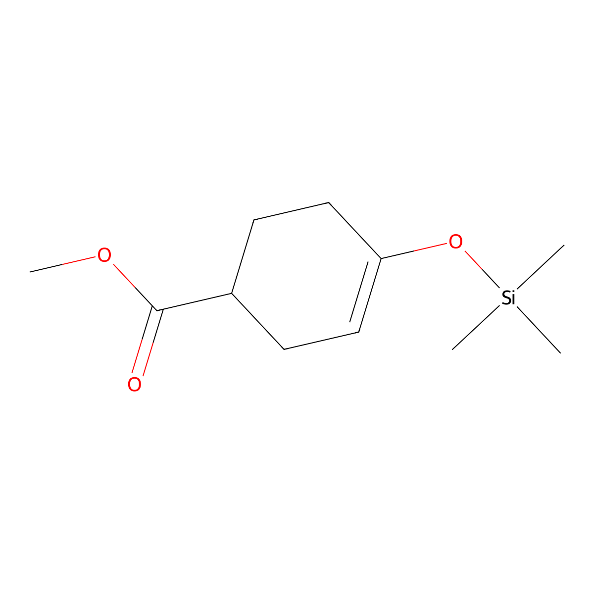 Methyl 4-((trimethylsilyl)oxy)cyclohex-3-ene-1-carboxylate molecular structure, CAS 61692-29-3