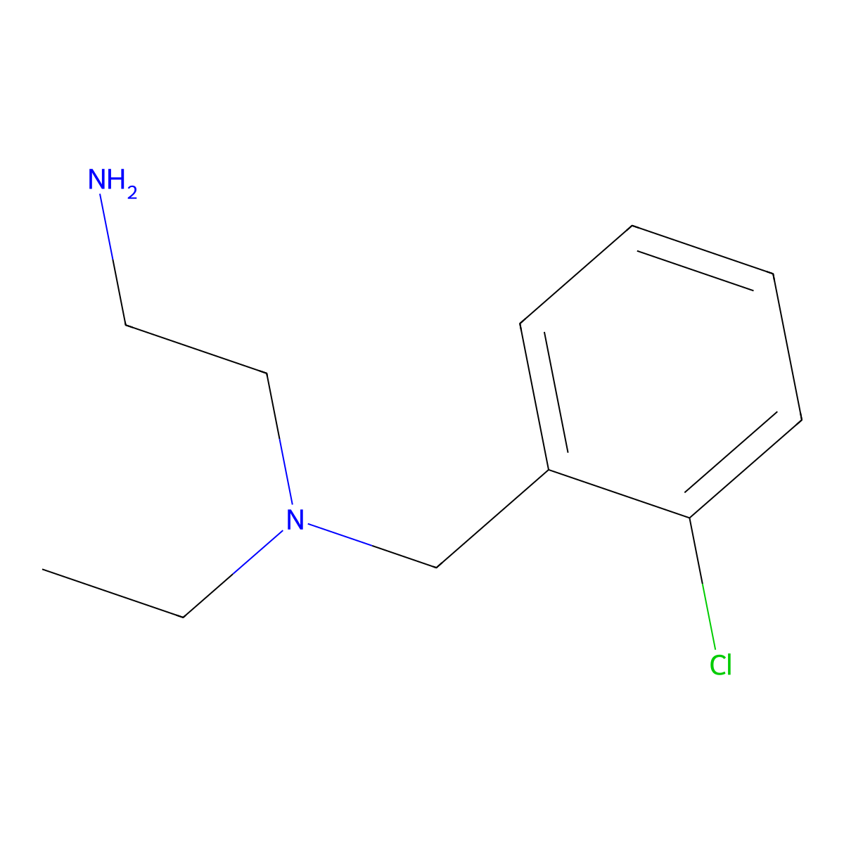 N1-(2-chlorobenzyl)-N1-ethylethane-1,2-diamine molecular structure, CAS 61694-80-2