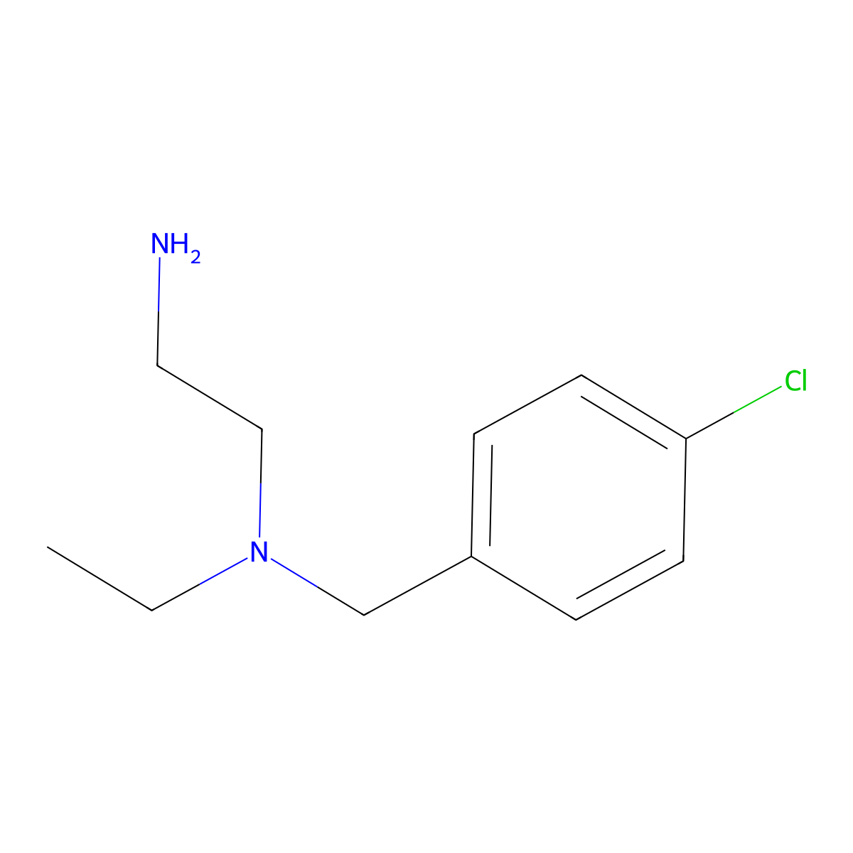 N1-(4-chlorobenzyl)-N1-ethylethane-1,2-diamine molecular structure, CAS 61694-82-4