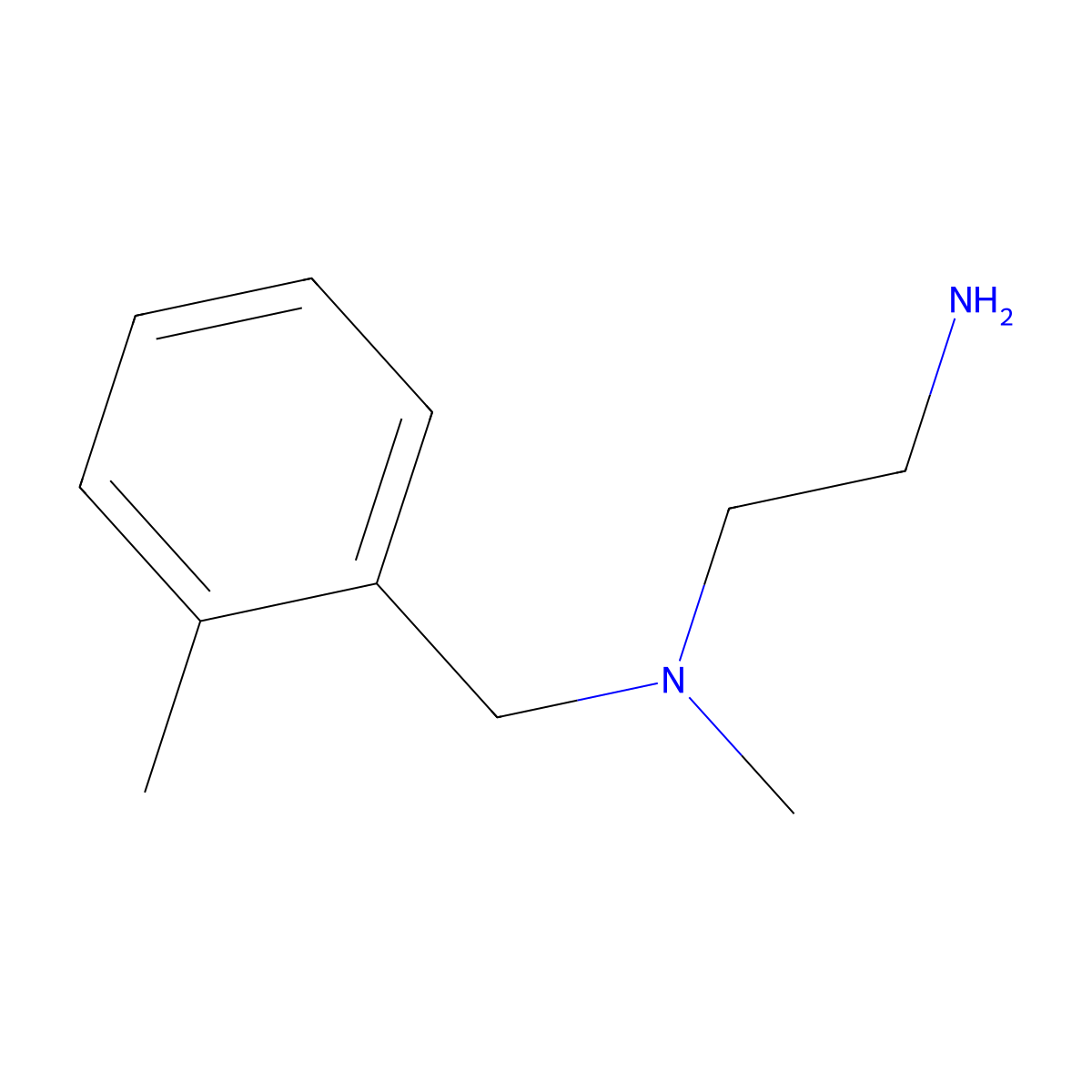 N1-methyl-N1-(2-methylbenzyl)ethane-1,2-diamine molecular structure, CAS 61694-87-9