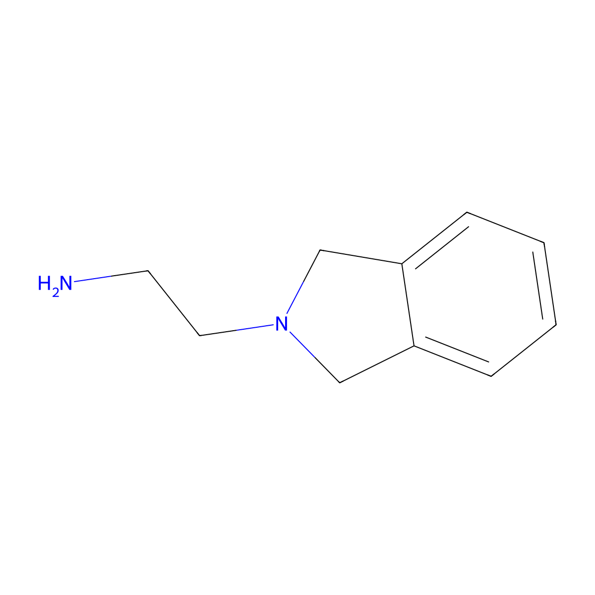 1,3-Dihydro-2H-isoindole-2-ethanamine molecular structure, CAS 61695-06-5