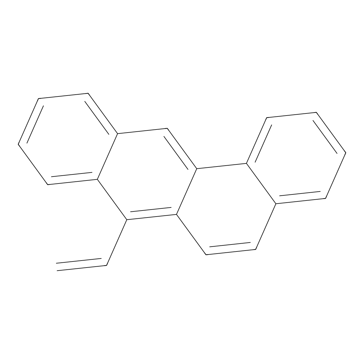 BENZ(a)ANTHRACENE, 7-VINYL- molecular structure, CAS 61695-70-3
