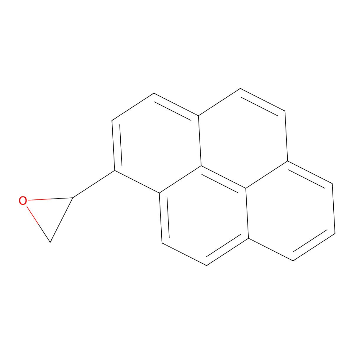 1-Pyrenyloxirane molecular structure, CAS 61695-74-7