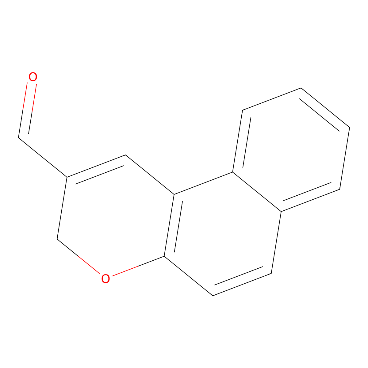 3H-benzo[f]chromene-2-carbaldehyde molecular structure, CAS 61699-01-2