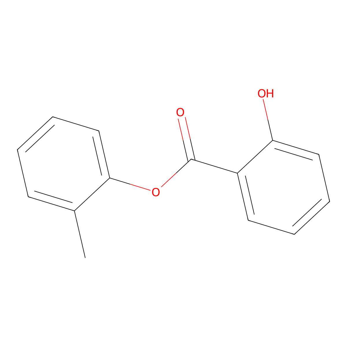 o-TOLYL SALICYLATE molecular structure, CAS 617-01-6