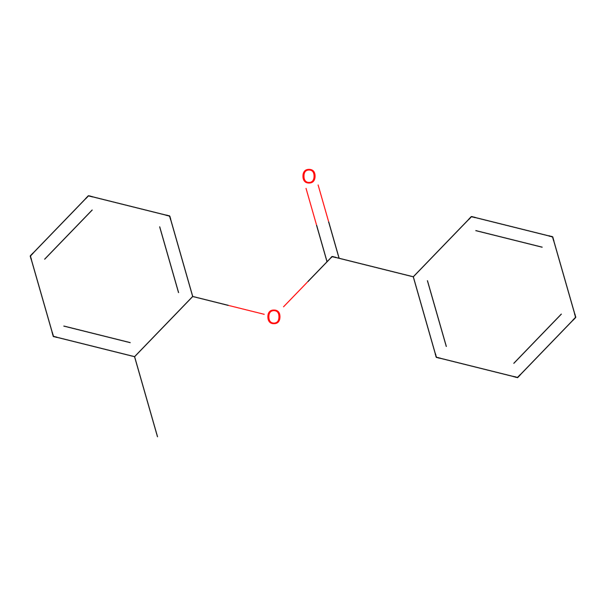 2-Cresyl benzoate molecular structure, CAS 617-02-7