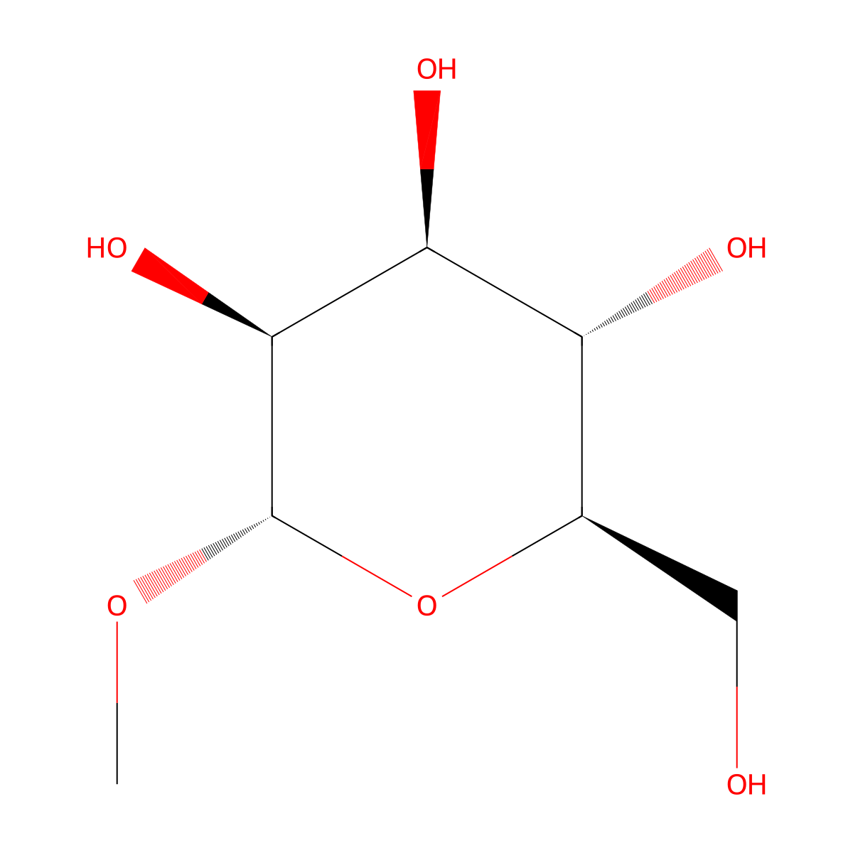 Methyl alpha-D-mannopyranoside molecular structure, CAS 617-04-9