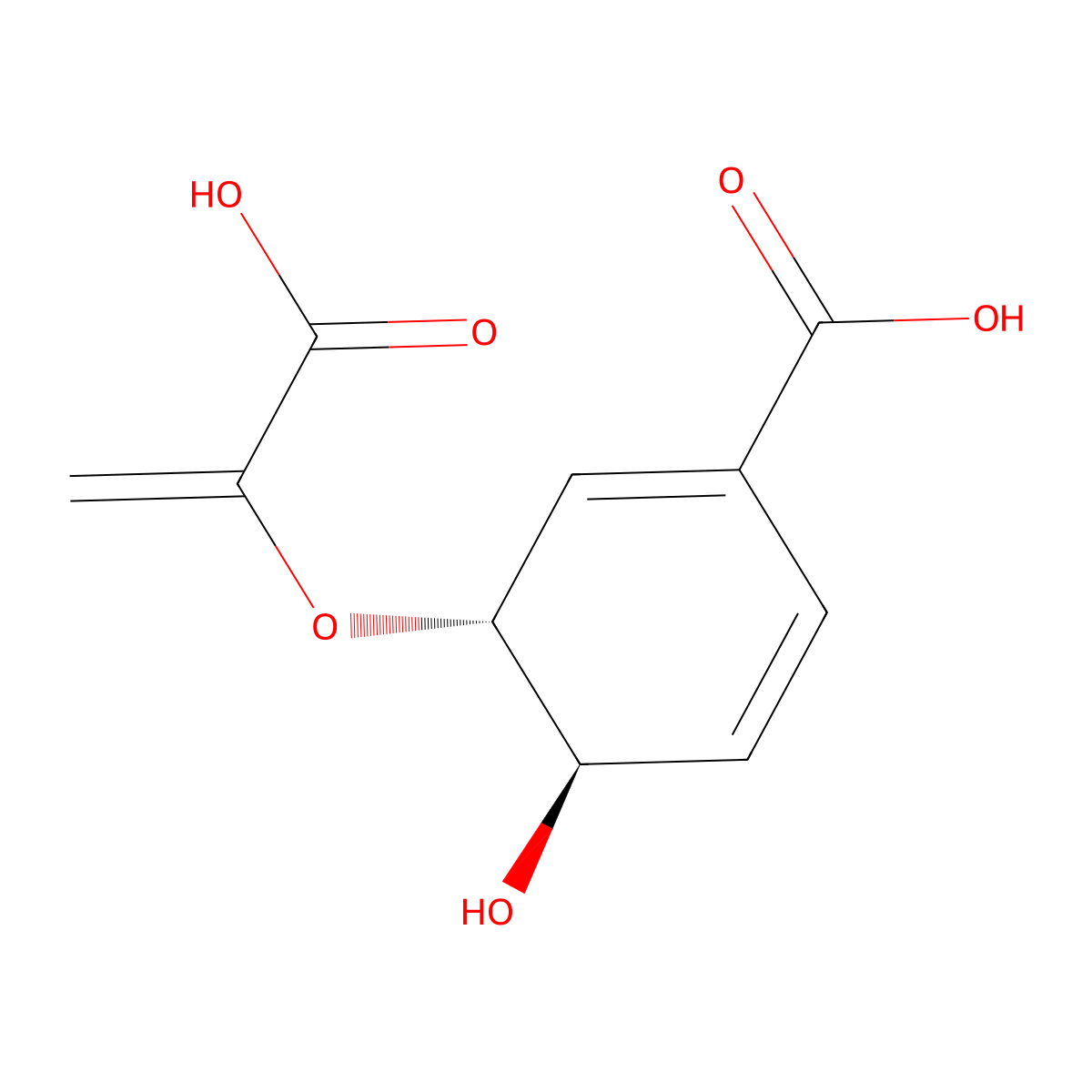 Chorismic Acid molecular structure, CAS 617-12-9