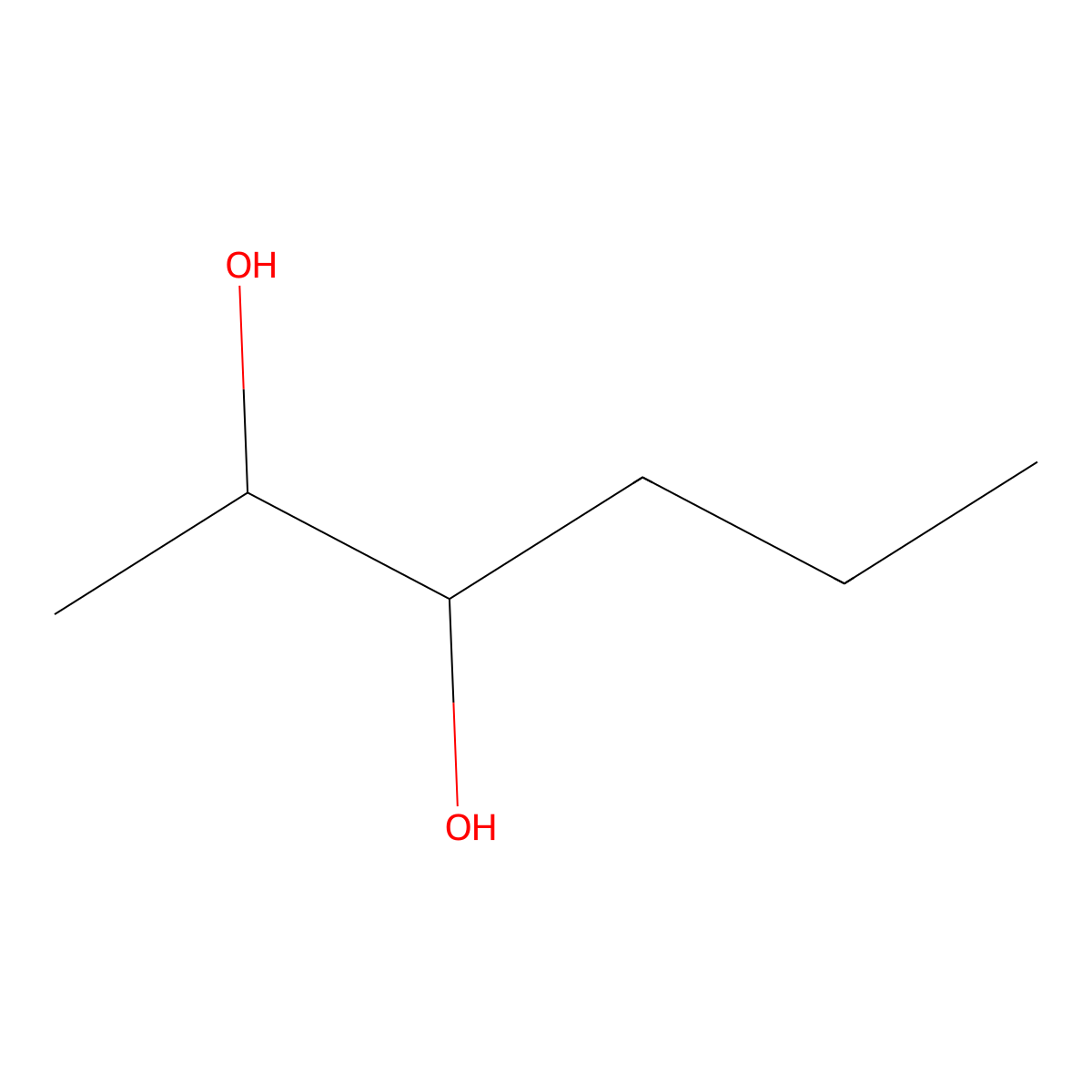 2,3-Hexanediol molecular structure, CAS 617-30-1