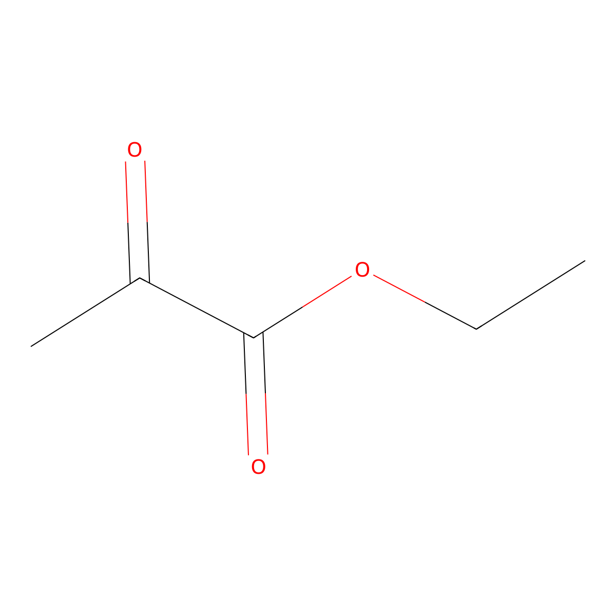 Ethyl pyruvate molecular structure, CAS 617-35-6