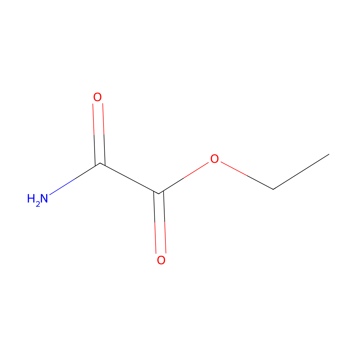 Ethyl oxamate molecular structure, CAS 617-36-7