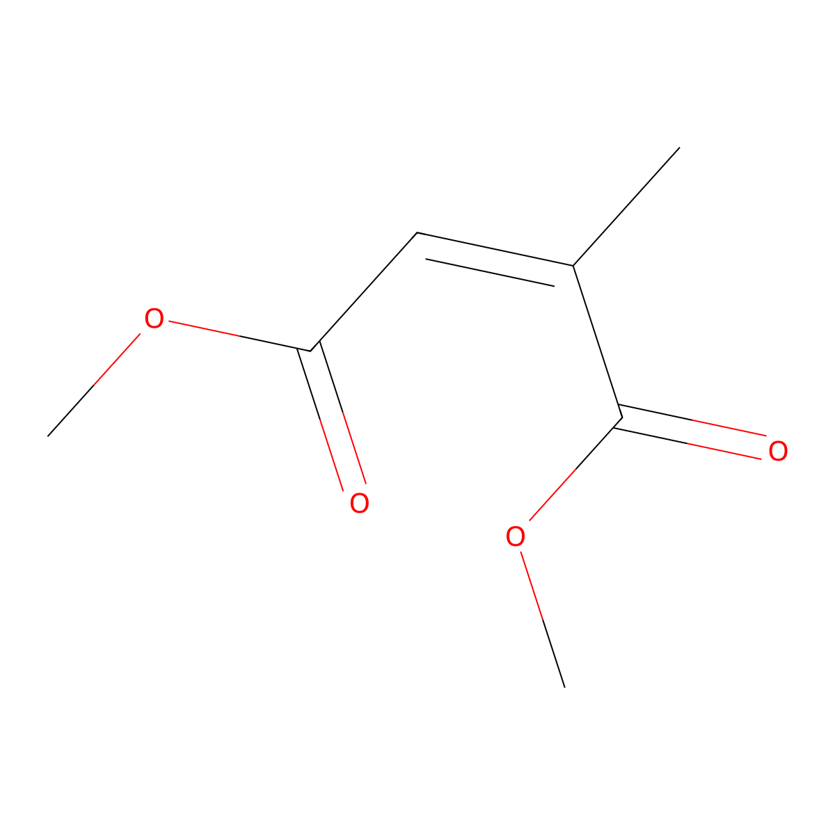 Dimethyl citraconate molecular structure, CAS 617-54-9