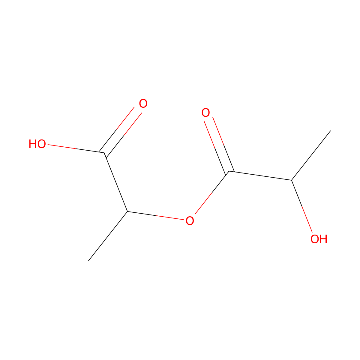 2-(2-Hydroxy-1-oxopropoxy)propionic acid molecular structure, CAS 617-57-2
