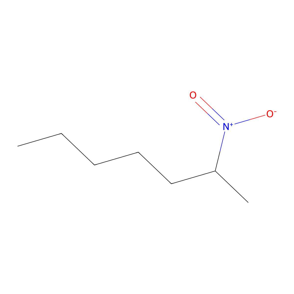 2-Nitroheptane molecular structure, CAS 617-72-1