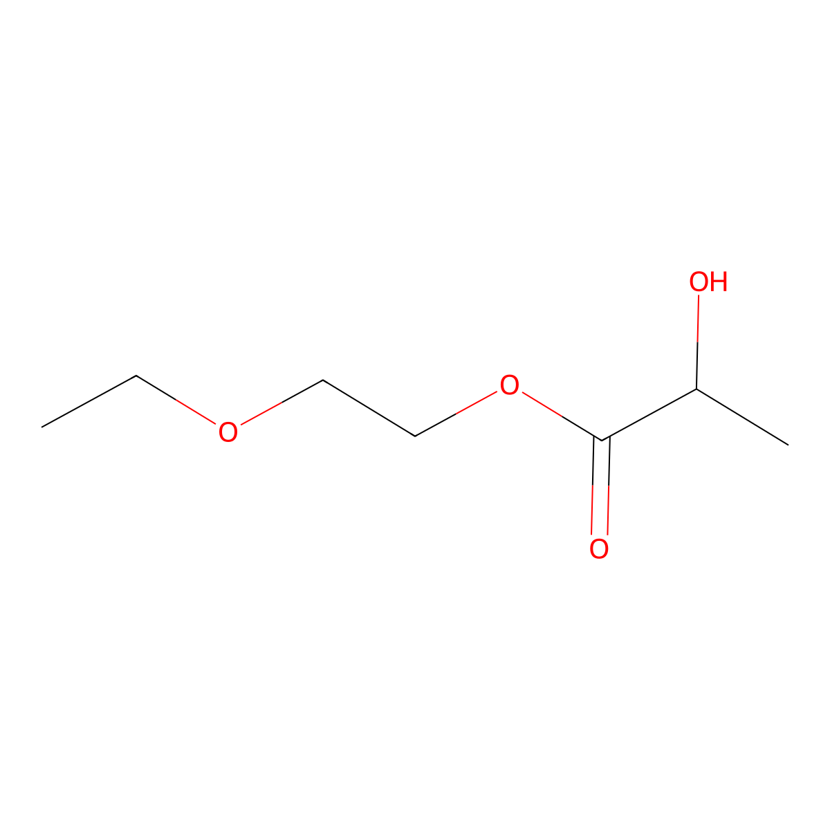 2-Ethoxyethyl lactate molecular structure, CAS 617-74-3
