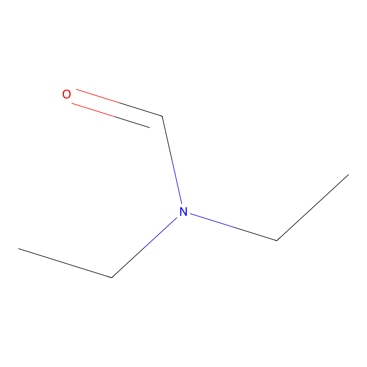 Diethylformamide molecular structure, CAS 617-84-5