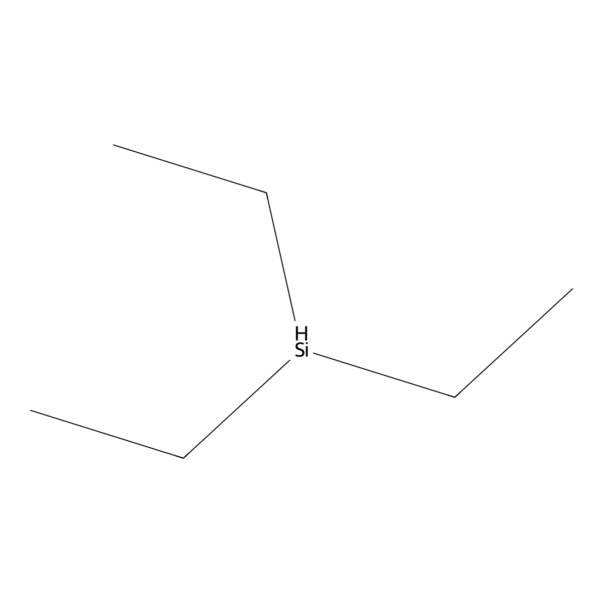Triethylsilane molecular structure, CAS 617-86-7