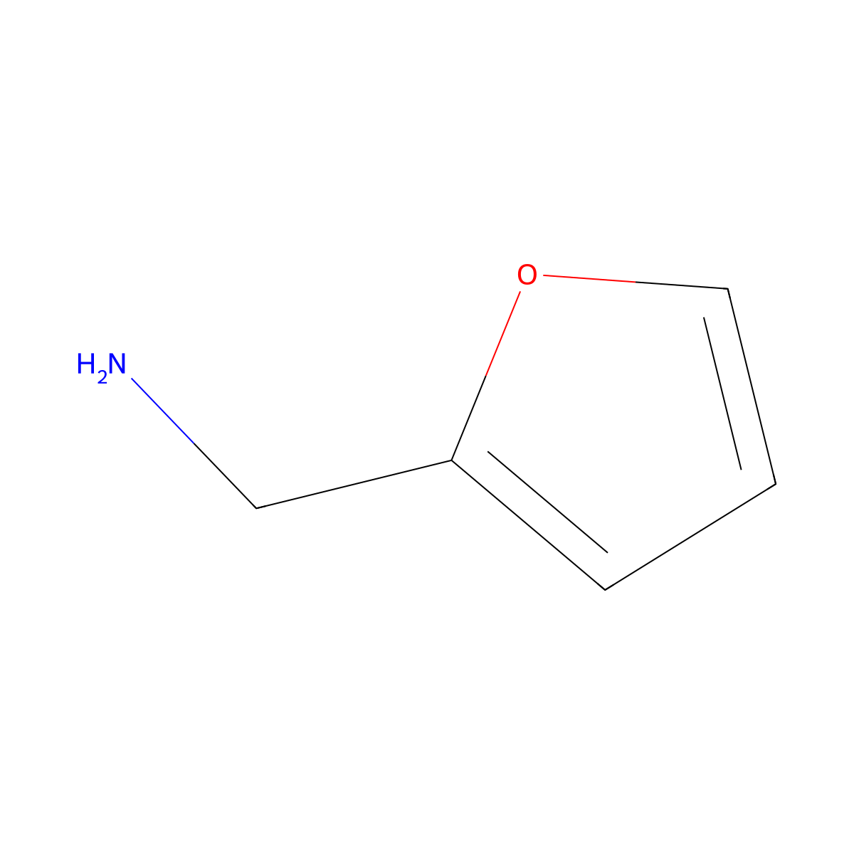 Furfurylamine molecular structure, CAS 617-89-0