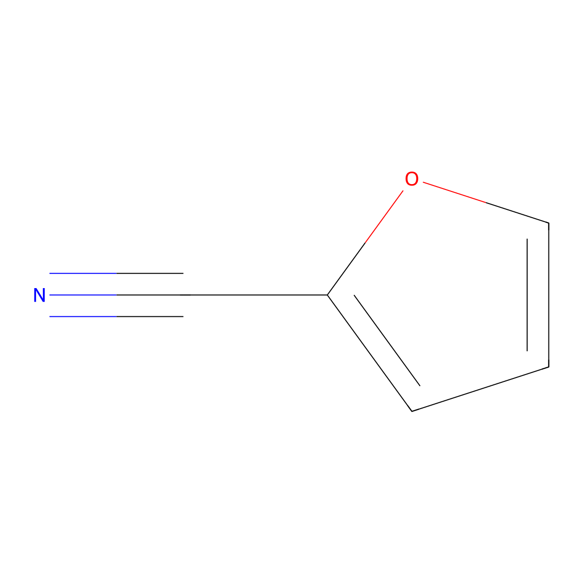 2-Furonitrile molecular structure, CAS 617-90-3