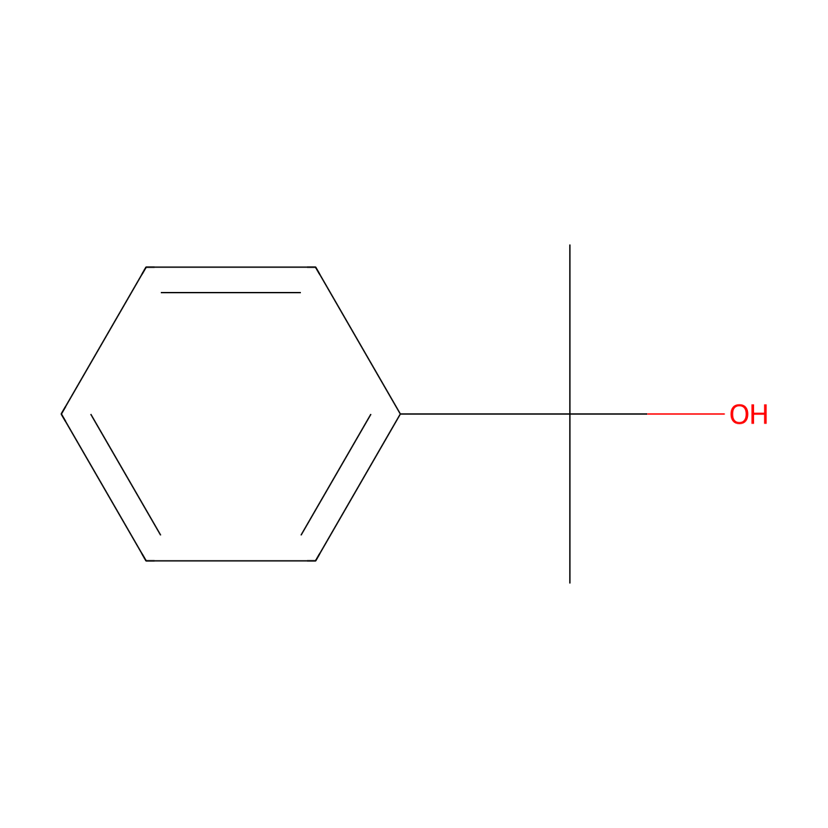 2-Phenyl-2-propanol molecular structure, CAS 617-94-7