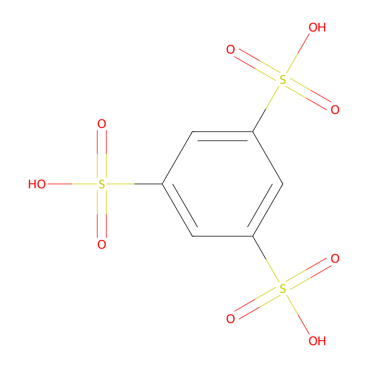 Benzene-1,3,5-trisulfonic acid molecular structure, CAS 617-99-2