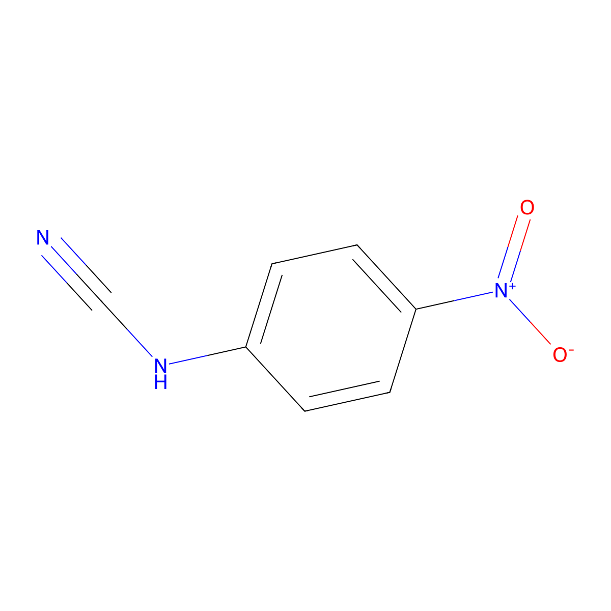 (4-Nitrophenyl)cyanamide molecular structure, CAS 61700-60-5