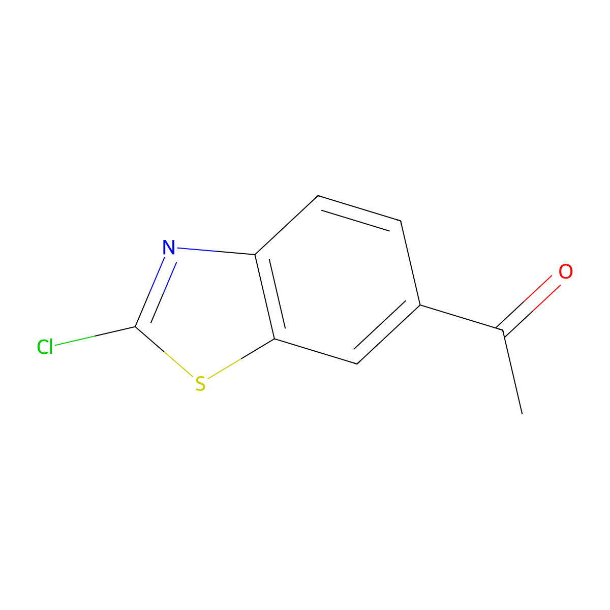 1-(2-Chlorobenzo[d]thiazol-6-yl)ethanone molecular structure, CAS 61700-72-9