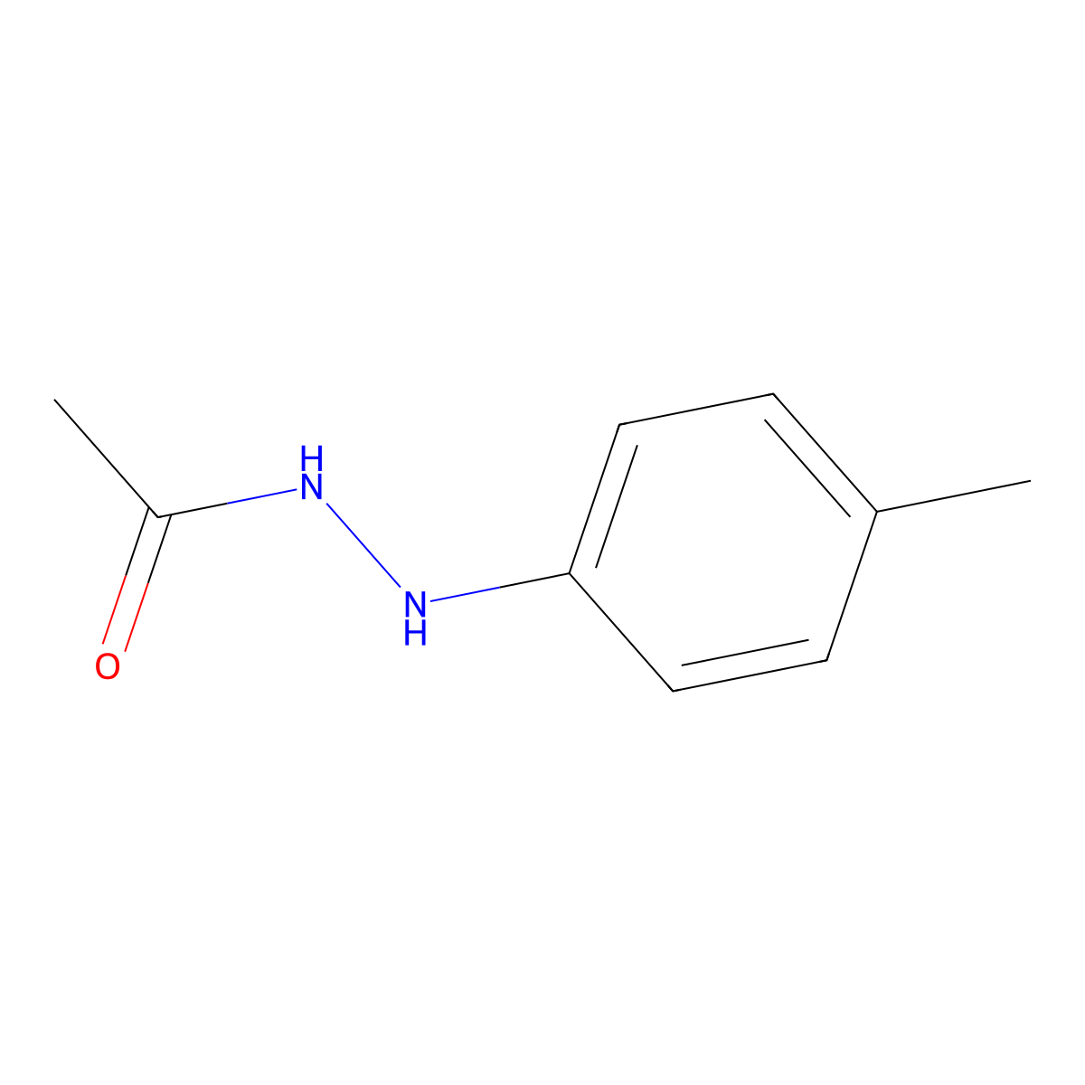 Acetic acid, 2-(4-methylphenyl)hydrazide molecular structure, CAS 61700-79-6