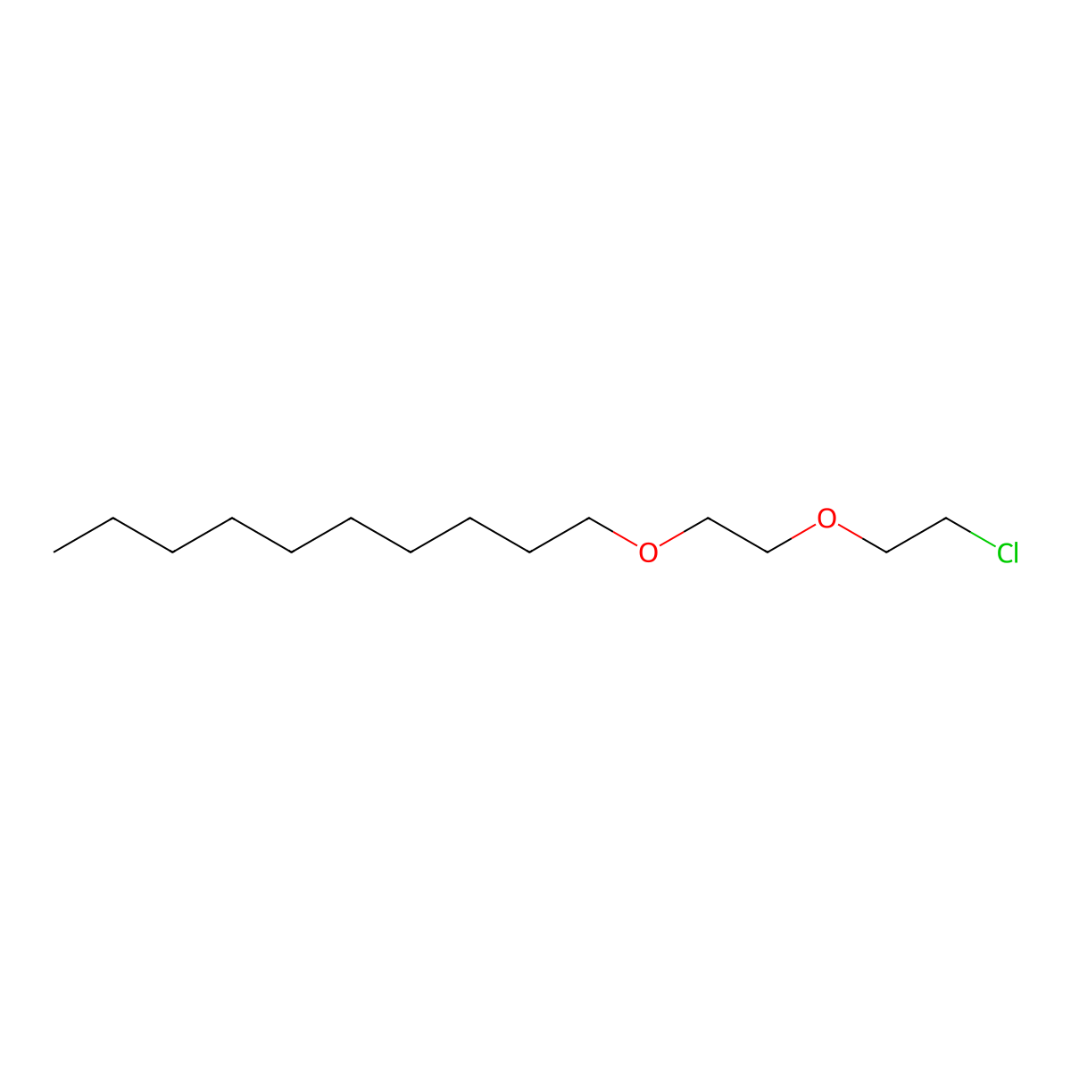 Poly(oxy-1,2-ethanediyl), alpha-(2-chloroethyl)-omega-(decyloxy)- molecular structure, CAS 61702-77-0