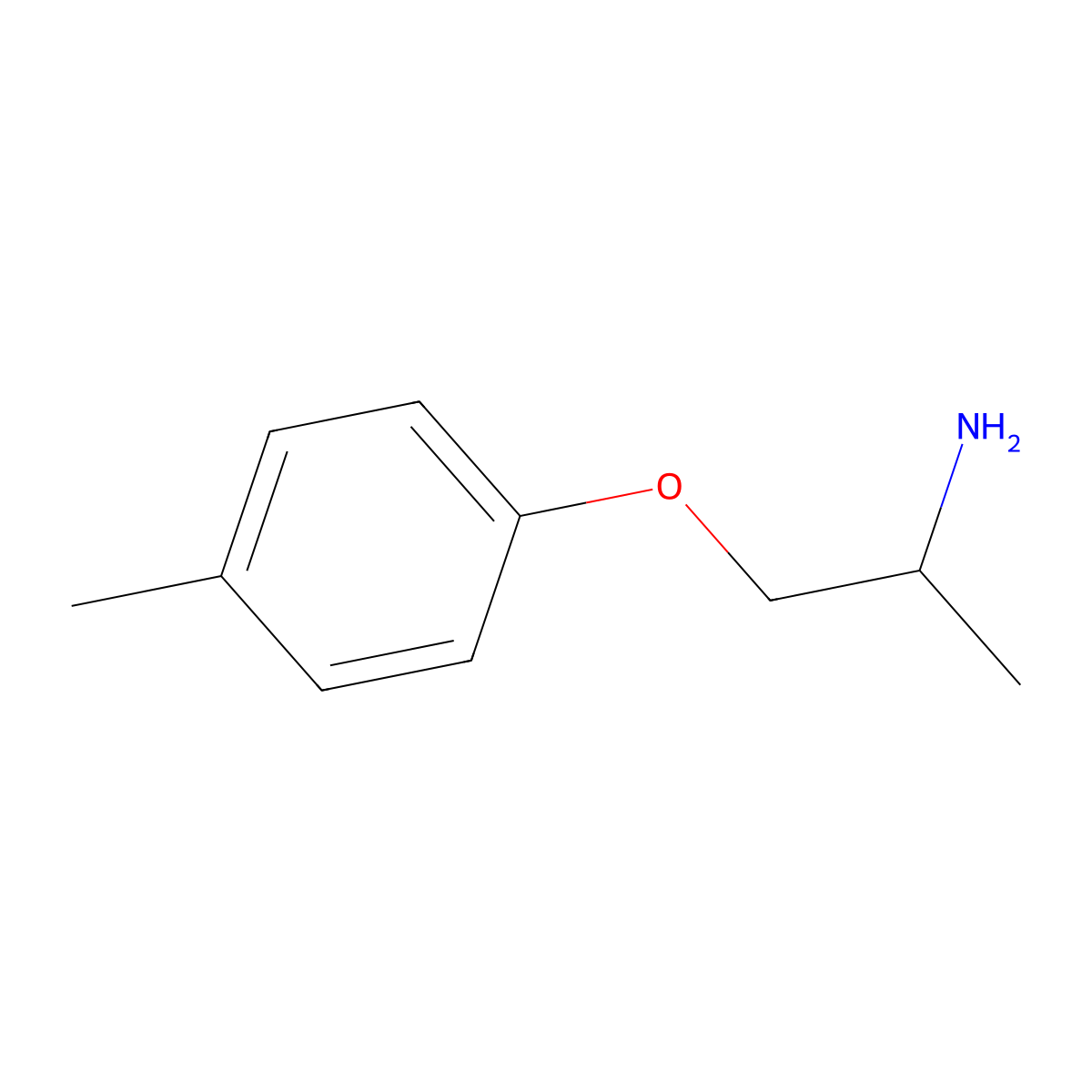 1-(4-Methylphenoxy)propan-2-amine molecular structure, CAS 61711-87-3